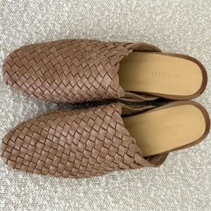 All-Day Woven Heeled Mule, Almond, Size 8.5. Excellent Condition, worn once.